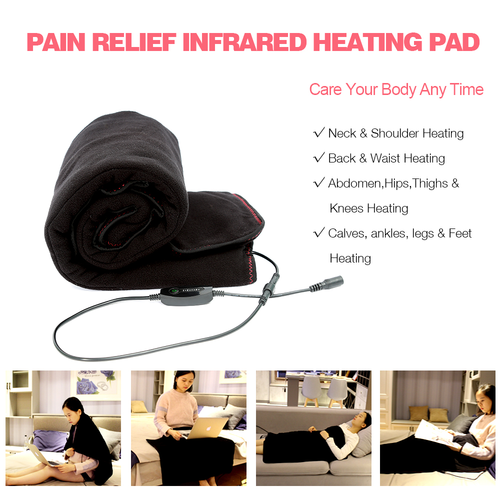 Comfortable Therapy Electric Heating Blanket Pad For Pain Relief warm pad